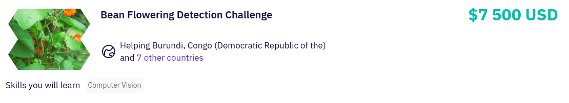 Bean Flowering Detection Challenge Banner